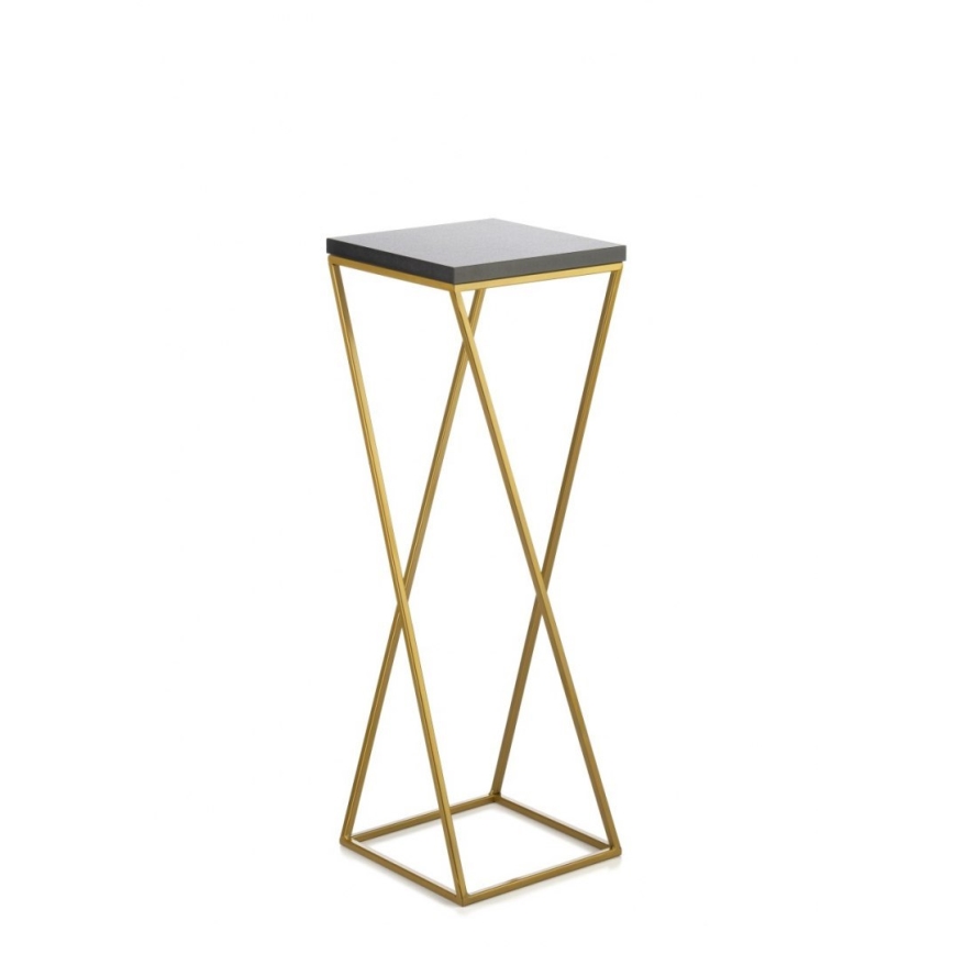 Suporte para plantas LOFT 70x24 cm dourado/preto