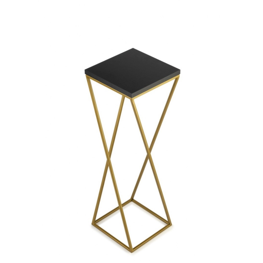 Suporte para plantas LOFT 70x24 cm dourado/preto