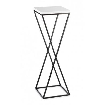 Suporte para plantas LOFT 70x24 cm preto/branco