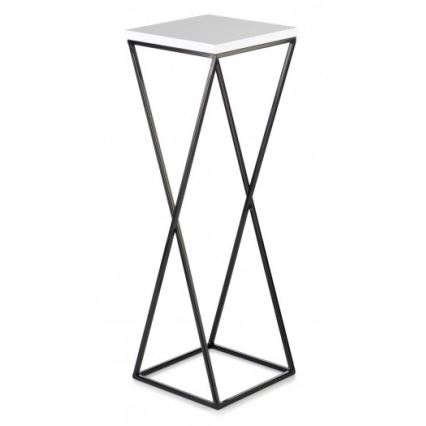 Suporte para plantas LOFT 70x24 cm preto/branco