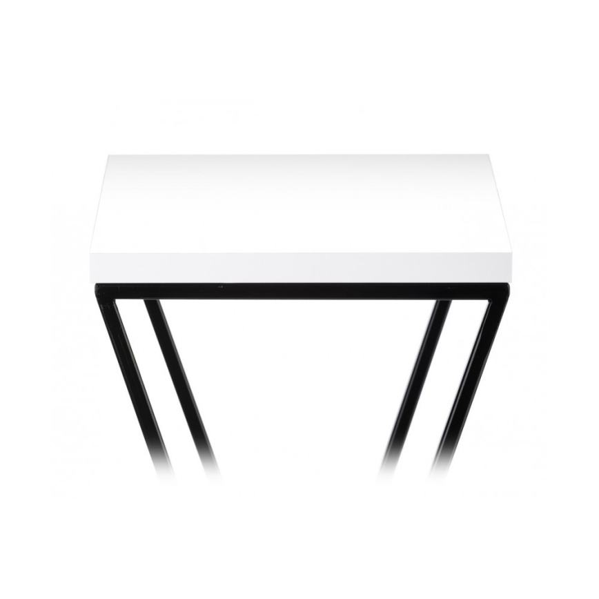 Suporte para plantas LOFT 70x24 cm preto/branco