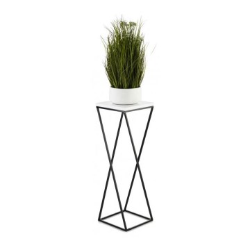 Suporte para plantas LOFT 70x24 cm preto/branco