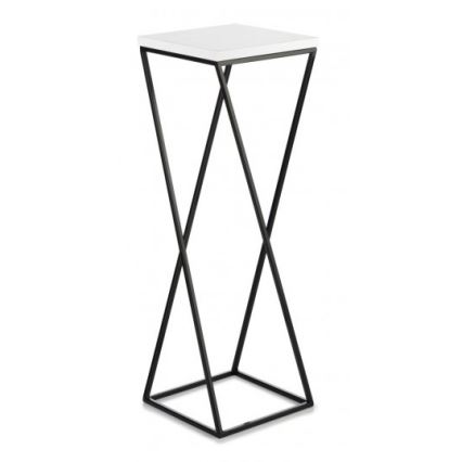 Suporte para plantas LOFT 70x24 cm preto/branco