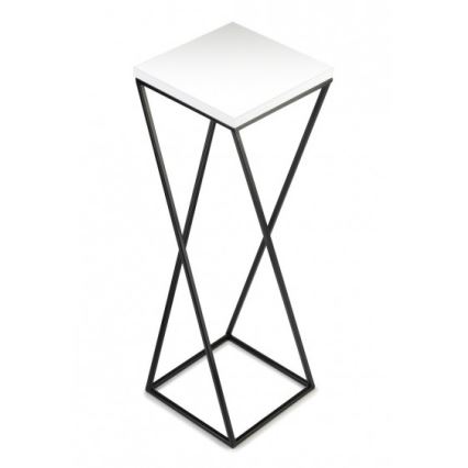 Suporte para plantas LOFT 70x24 cm preto/branco