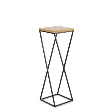 Suporte para plantas LOFT 70x24 cm preto/marrom