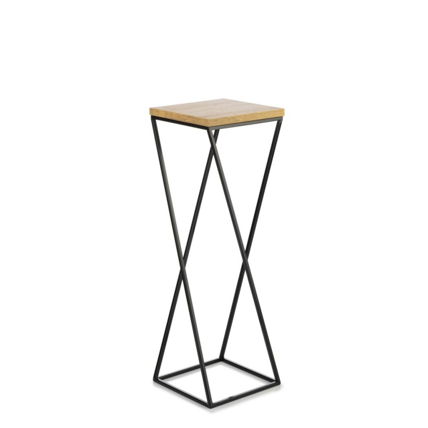 Suporte para plantas LOFT 70x24 cm preto/marrom