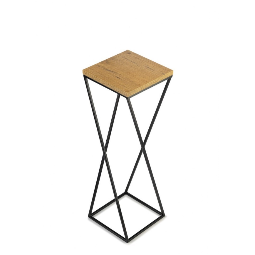 Suporte para plantas LOFT 70x24 cm preto/marrom