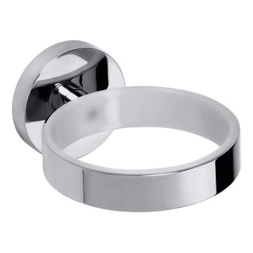 Suporte para secador de cabelo OMEGA 8x5,5 cm prateado