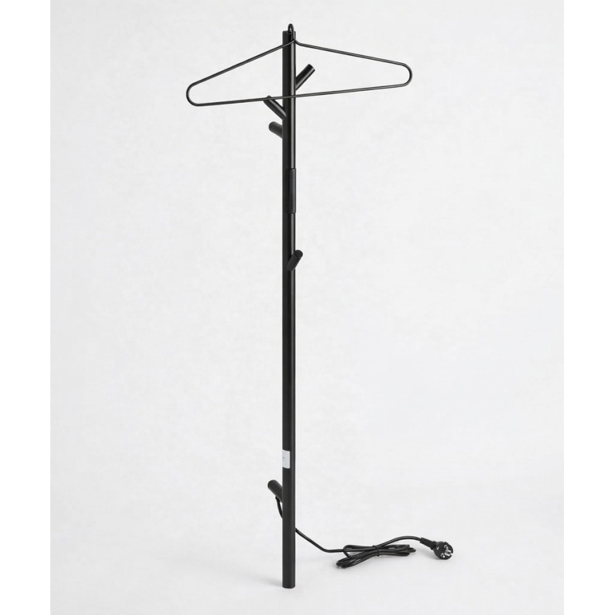Suporte para secador eléctrico de toalhas 45x12,2 cm preto