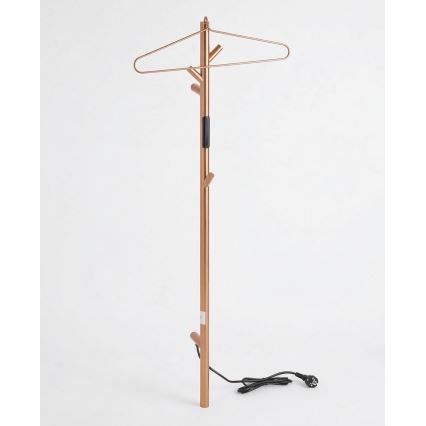 Suporte para secador elétrico de toalhas 45x12,2 cm, acabamento em cobre