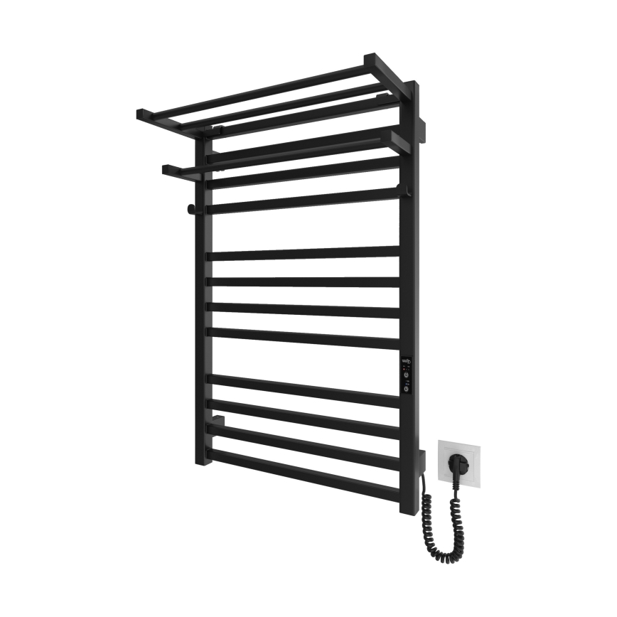 Suporte para toalhas para radiador de casa de banho HF SHEFFIELD 52x20,4 cm preto