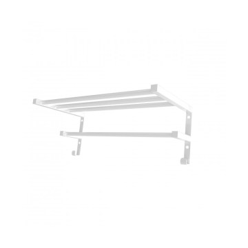 Suporte para toalhas para radiador de casa de banho HF SHEFFIELD 52x25,6 cm branco