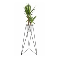 Suporte para vaso de flores TRIANGL 90x50 cm preto