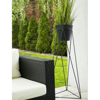 Suporte para vaso de flores TRIANGL 90x50 cm preto