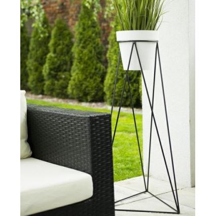 Suporte para vaso de flores TRIANGL 90x50 cm preto