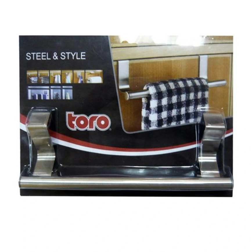 Suporte suspenso para toalha 8x23,5 cm em aço inoxidável