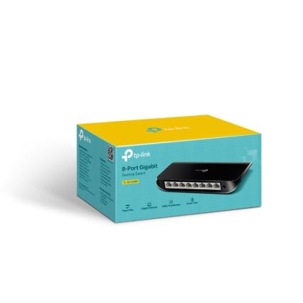 Switch de secretária Gigabit de 8 portas
