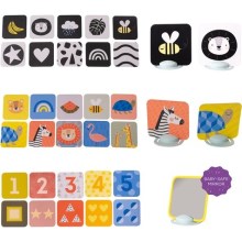 Taf Toys - Cartões para bebé de barriga para baixo 18 pçs