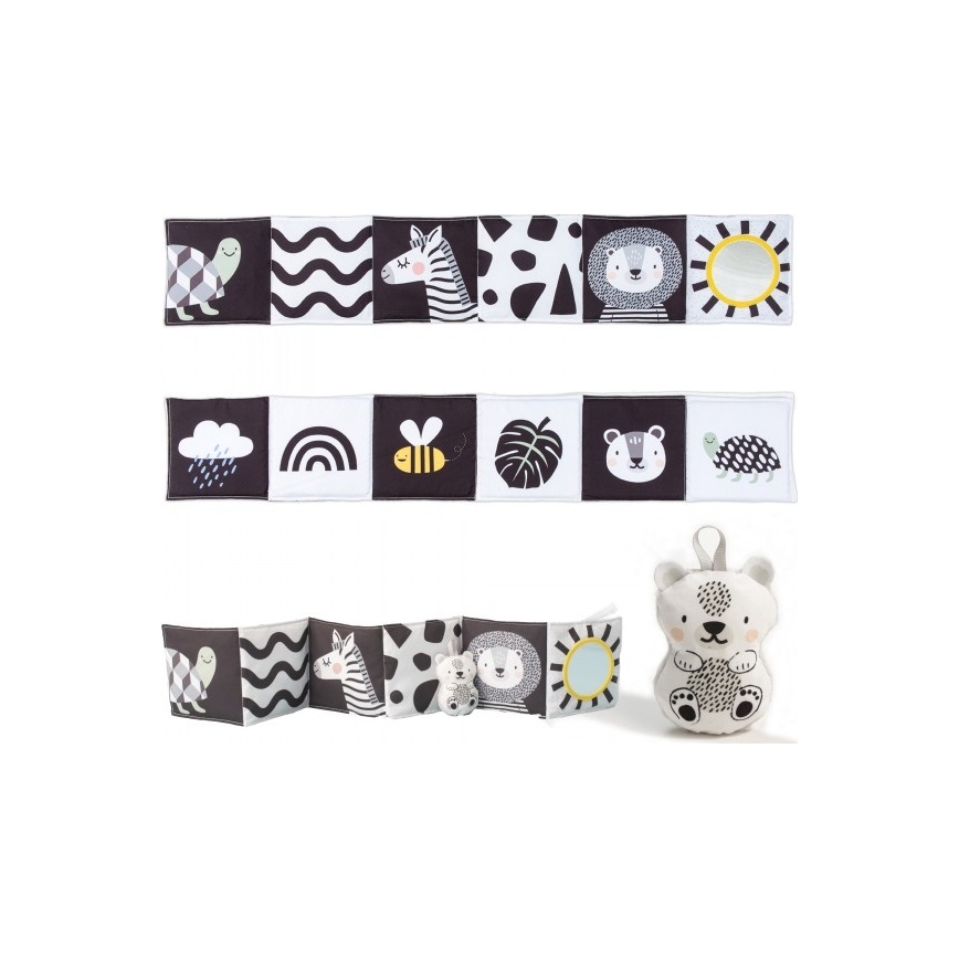 Taf Toys - Livro têxtil para crianças 3em1 savana