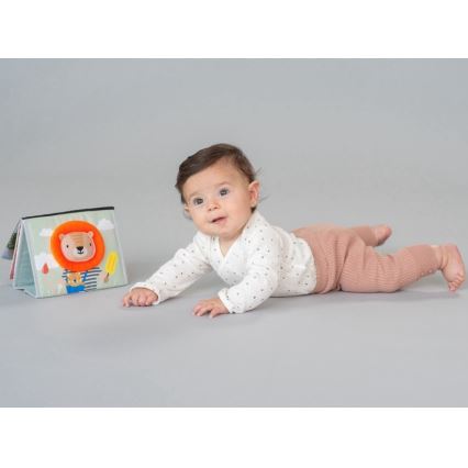 Taf Toys - Livro têxtil para crianças com espelho savana