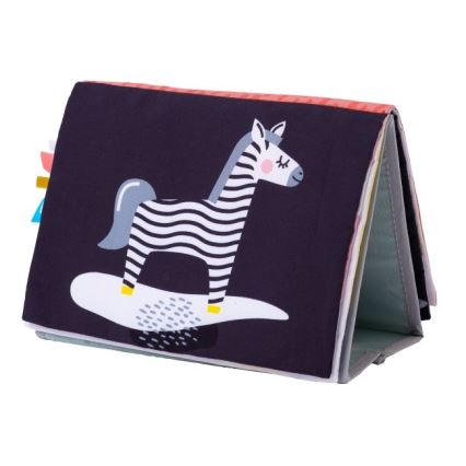 Taf Toys - Livro têxtil para crianças com espelho savana