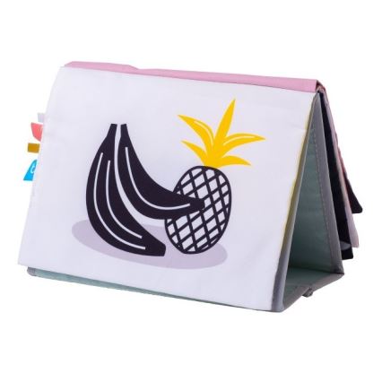 Taf Toys - Livro têxtil para crianças com espelho savana