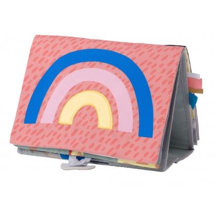 Taf Toys - Livro têxtil para crianças com espelho savana