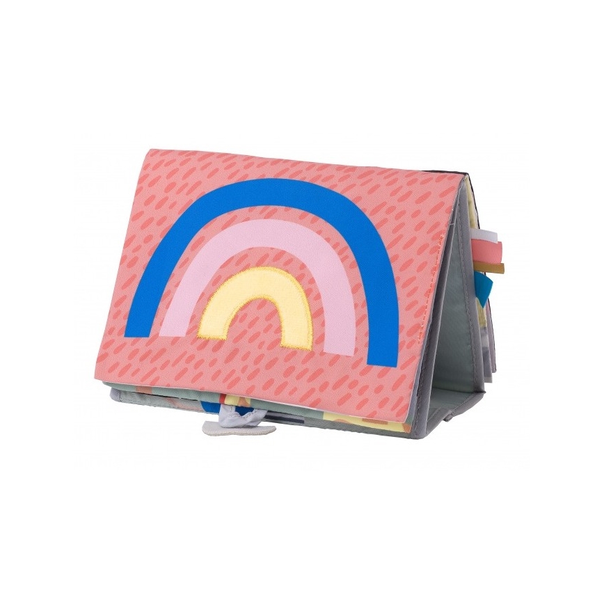 Taf Toys - Livro têxtil para crianças com espelho savana