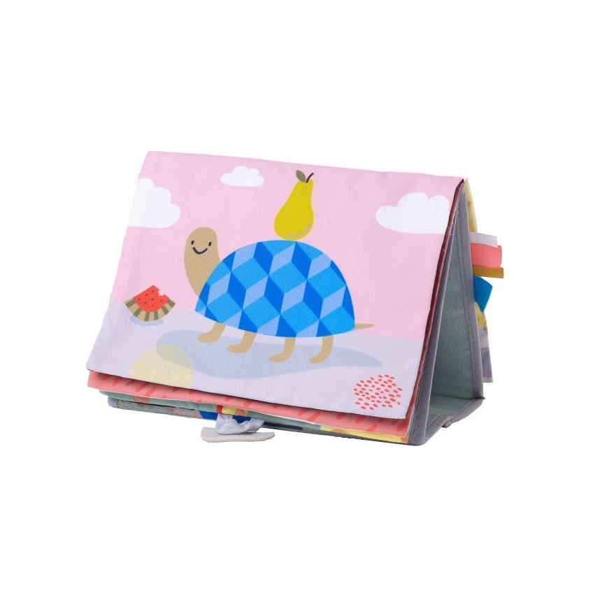 Taf Toys - Livro têxtil para crianças com espelho savana