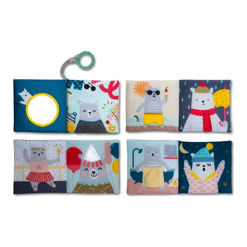 Taf Toys - Livro têxtil para crianças urso