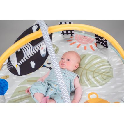 Taf Toys - Tapete de brincadeira para criança com um trapézio savana 2xAAA