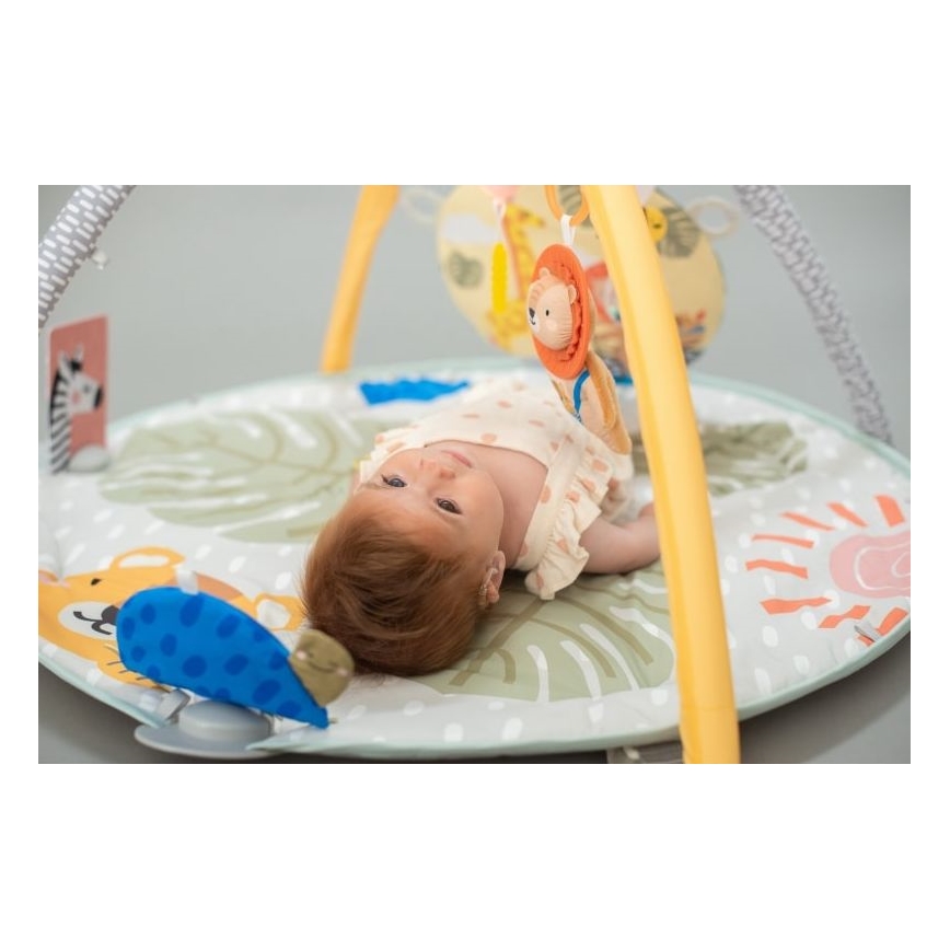 Taf Toys - Tapete de brincadeira para criança com um trapézio savana 2xAAA