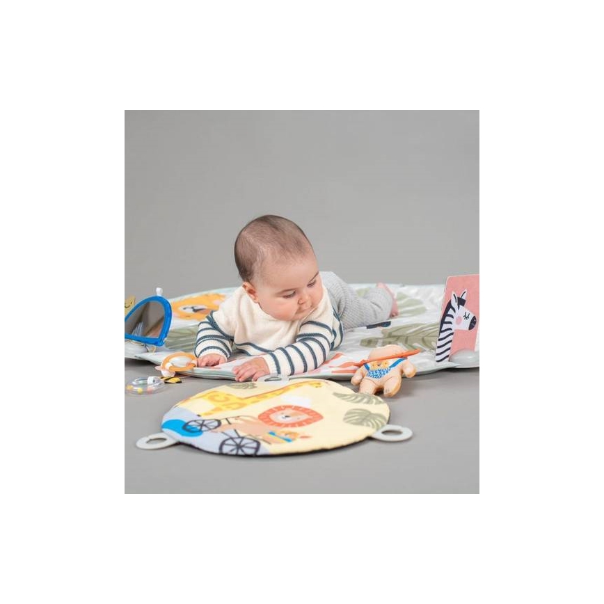Taf Toys - Tapete de brincadeira para criança com um trapézio savana 2xAAA