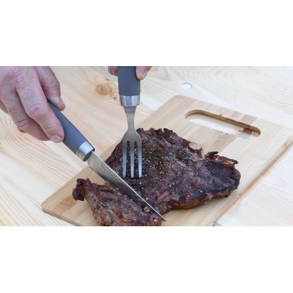 Talheres para grelhar bife 25,5 cm