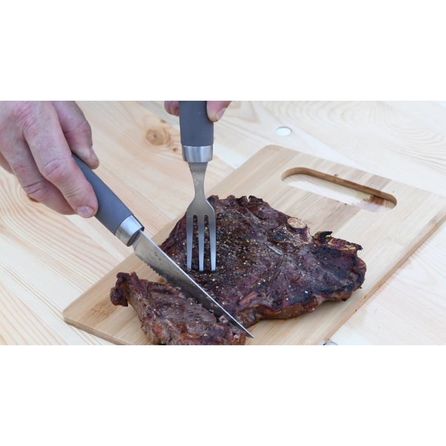 Talheres para grelhar bife 25,5 cm