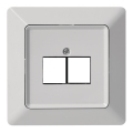 Tampa de ficha 2xRJ45