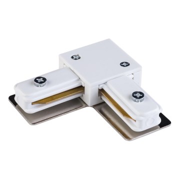 Tampa de proteção para sistema de carris monofásico TRACER angular branco