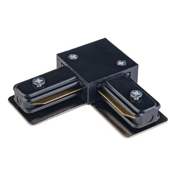 Tampa de proteção para sistema de carris monofásico TRACER angular preto