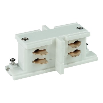 Tampa de proteção para sistema de carris trifásico TRACER direito branco