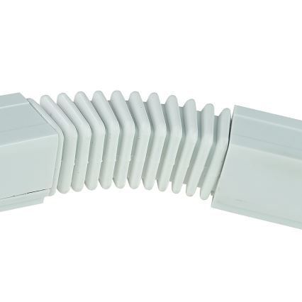 Tampa de proteção para sistema de carris trifásico TRACER flexível branco