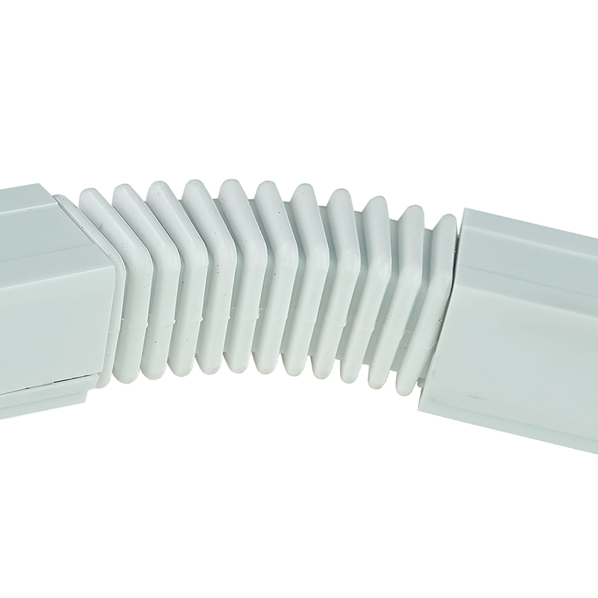 Tampa de proteção para sistema de carris trifásico TRACER flexível branco