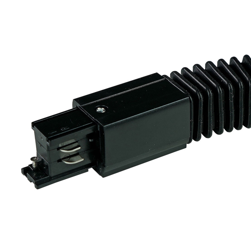 Tampa de proteção para sistema de carris trifásico TRACER flexível preto