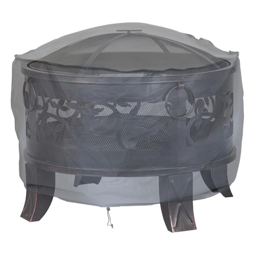 Tampa para la fogueira 93x58 cm cinza