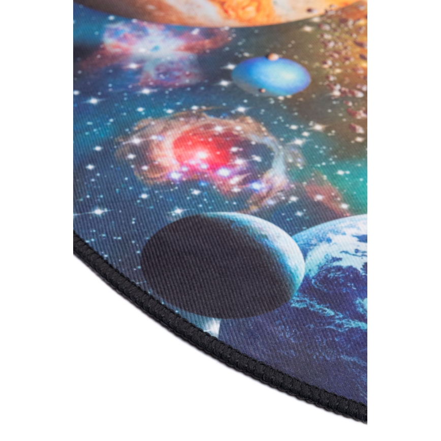 Tapete antiderrapante infantil PRINT 3D 80 cm planetas/multicolorido