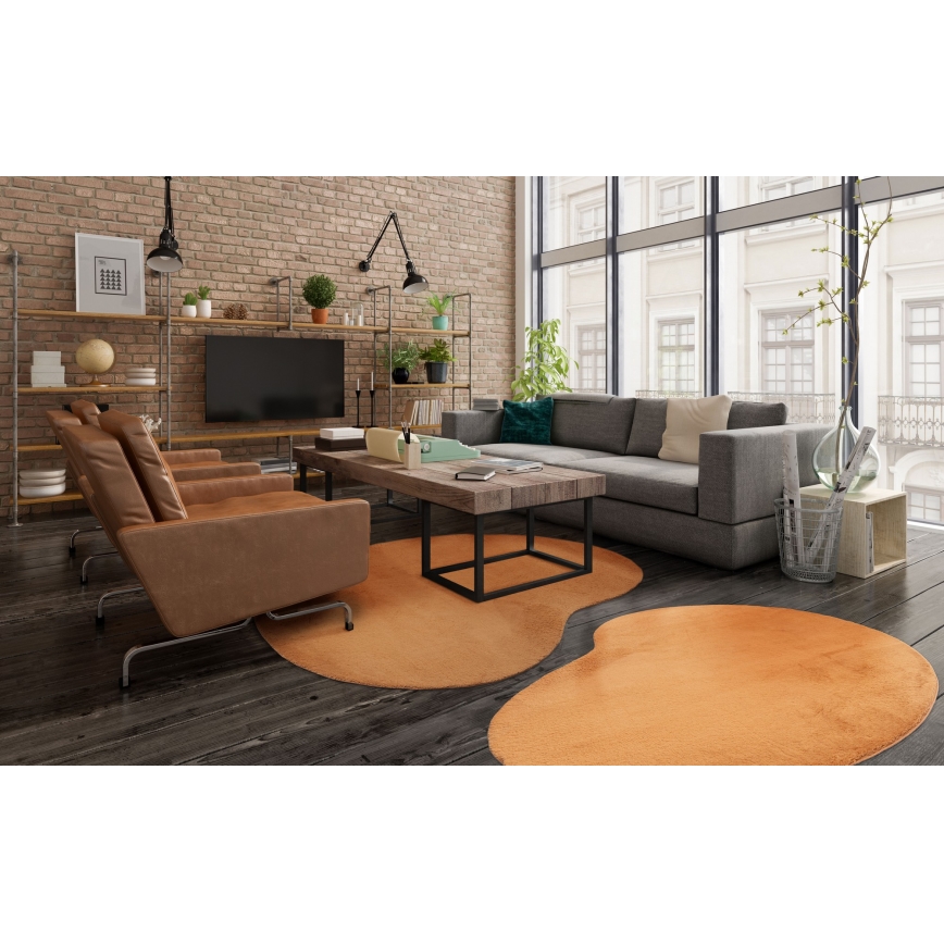 Tapete antiderrapante LOREN 120x170 cm laranja