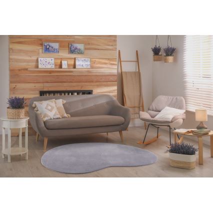 Tapete antiderrapante LOREN 160x230 cm cinzento