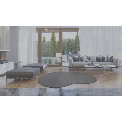 Tapete antiderrapante LOREN 160x230 cm cinzento