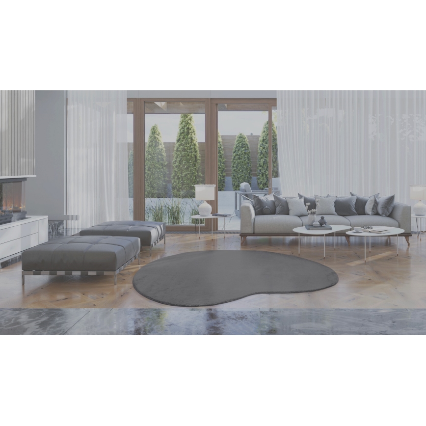 Tapete antiderrapante LOREN 160x230 cm cinzento