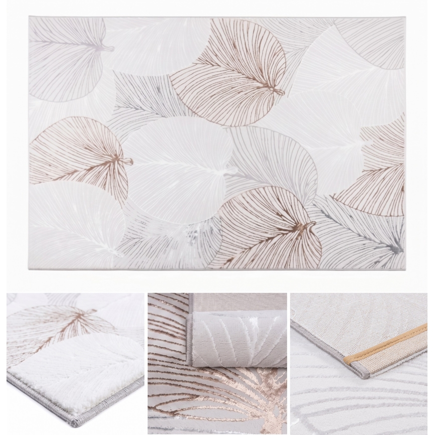 Tapete CREATION 160x230 cm 1950 g/m2 cinzento/bege/branco
