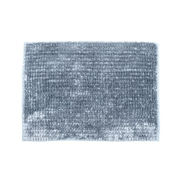 Tapete de banho antiderrapante CHENILLE 50x80 cm cinzento